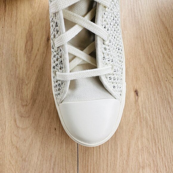 ⭐Converse Chuck 70 De Luxe Heel Platform Knit 7.5 Men Shoes Egret Boots A07535C⭐ - Picture 7 of 9